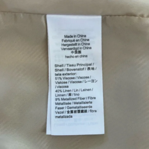 NWT J. Crew | Womens Champagne Shimmer Spaghetti Strap Midi Sheath Dress Size 10 - Picture 16 of 16